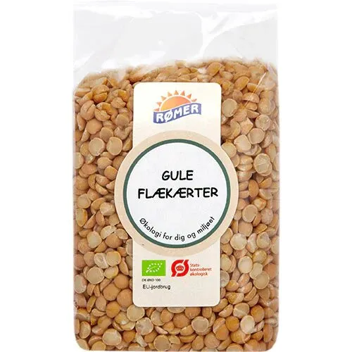 Gule flækærter Øko. - 500 gram