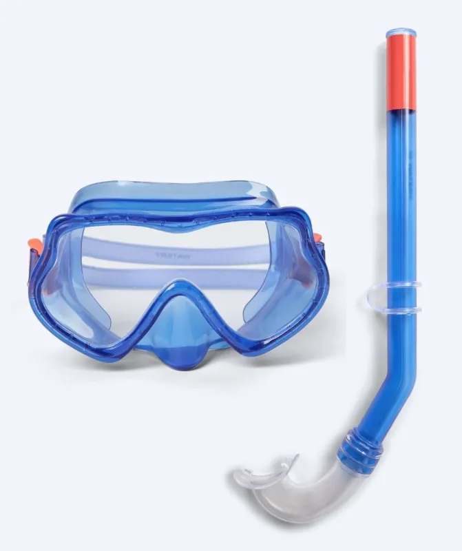 Watery Combo snorkelsæt til børn (4-10) - Winslet - Blå - Snorkelsæt til børn (4-16 år)