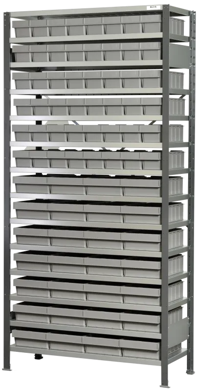 Plukkereol L3 210×100×40cm, 28×3113+48×3111 grå ks