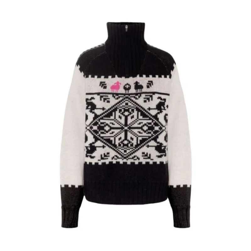 Kari Traa Saga Knit, trøje, dame, sort/hvid