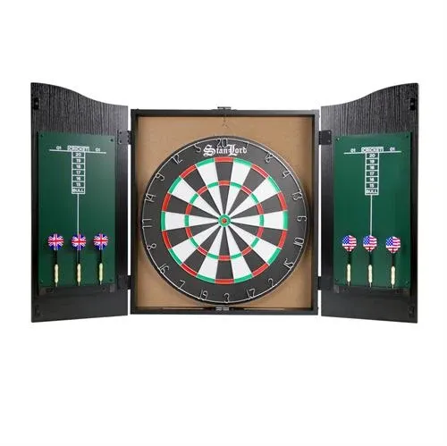 Standlord - Dartskab inkl.  Dartskive, 6 pile