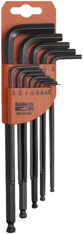 Stiftnøglesæt HEX0,05-3/8" BE- m/kugle