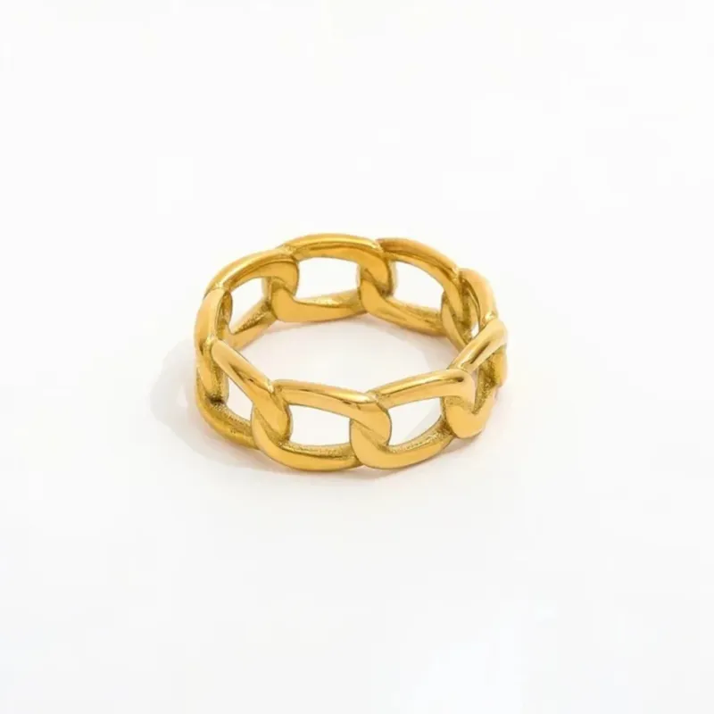 Muun Studios Panser Dainty Ring 18K Guldbelag R068 - Guld