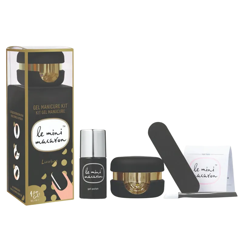Le Mini Macaron Manicure Kit Licorice (1 stk.)