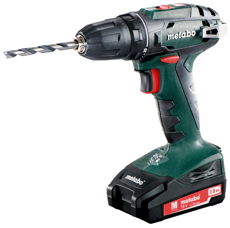 Bore-/skruemaskine BS 18 m/2×18V/2,0Ah