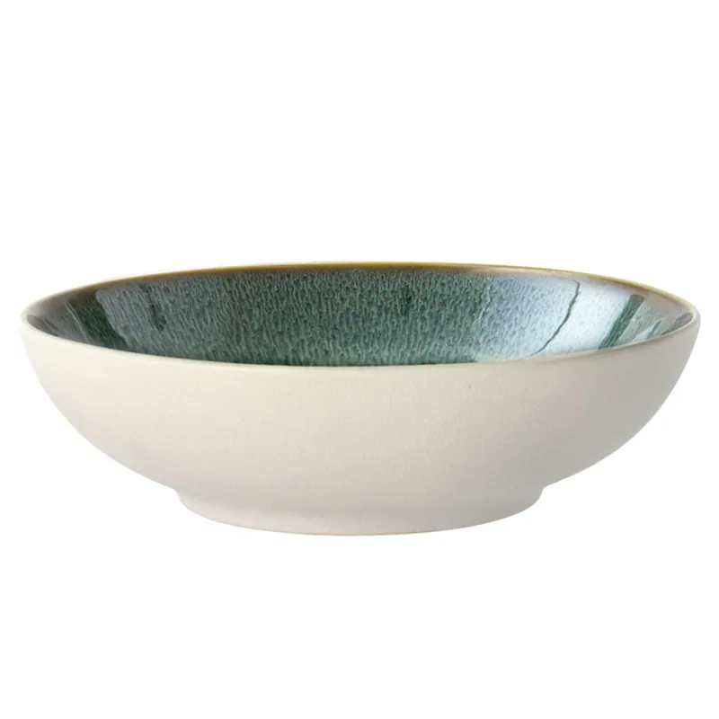 Bitz Gastro pastaskål 20 cm, hvid/grøn
