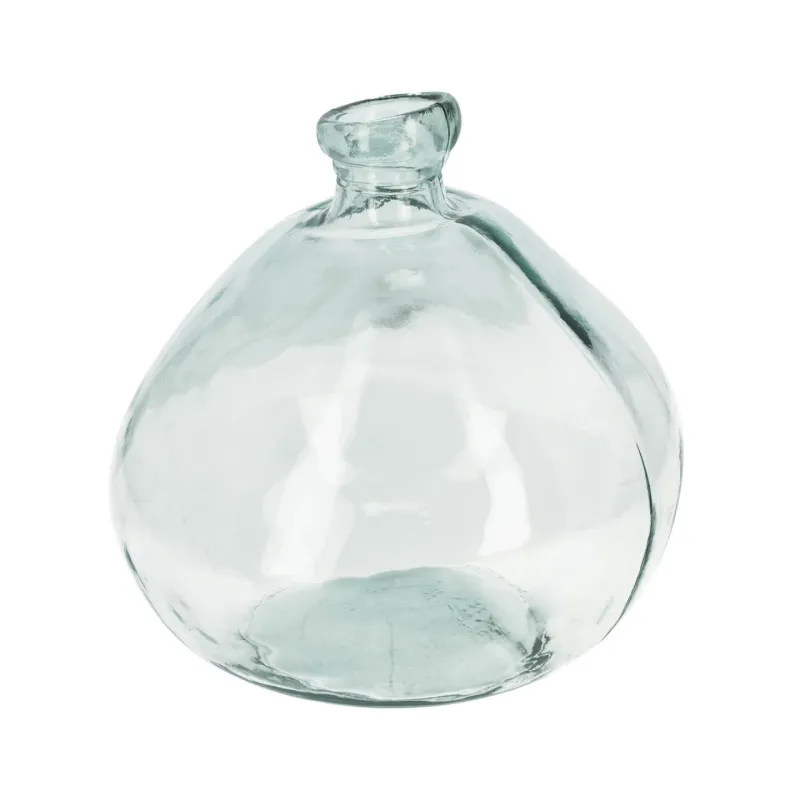 KAVE HOME Brenna vase, stor - klar genbrugsglas (H:33)
