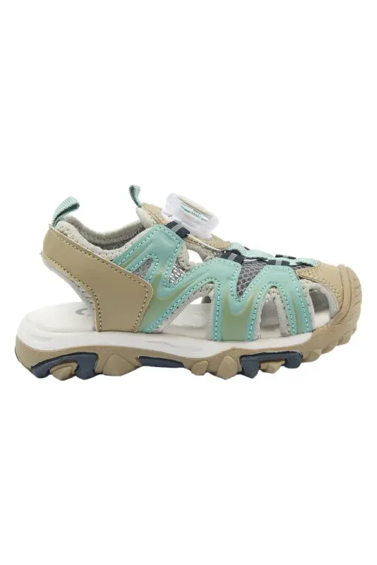 Sandal m. Mesh - Stone Blue - 33