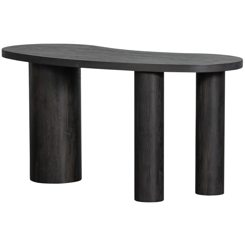 WOOOD Maan sidebord, organisk - mørkebrun 3D-papir MDF (150x70)