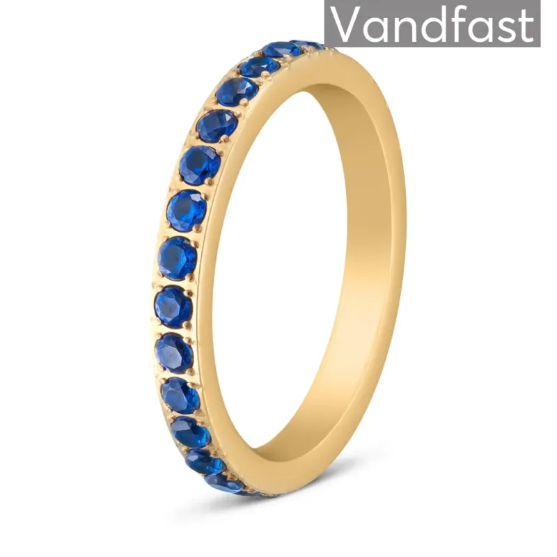 ANNEBRAUNER Alliance Deep Blue Ring 18K Guldbelagt