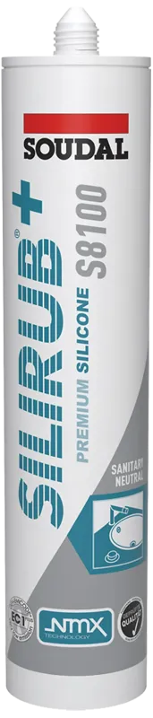 Silirub+ S8100 sanitetssilikone 300ml antracit