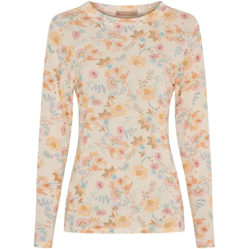 Marta du Chateau dame bluse top MdcElissa 7914 - Beige