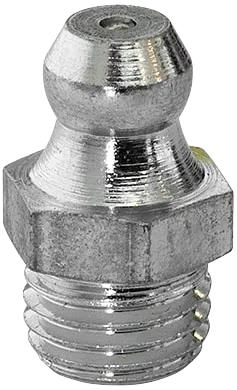 Smørenippel H1 lige, rustfri, M8×1,0