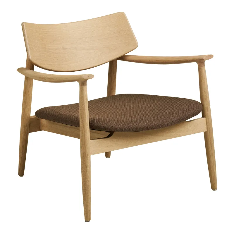 House Nordic  -  Olvera Loungestol i egetræ, Natur/Brun  -  68×68×72 cm