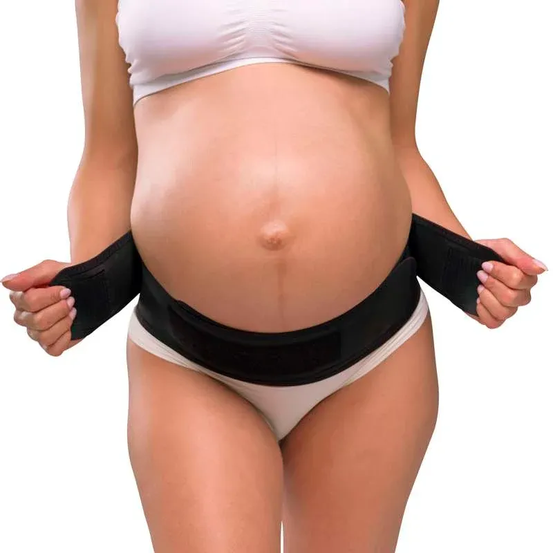 Carriwell Mum to Be - Justerbart Støttebælte - Velcro (Sort)