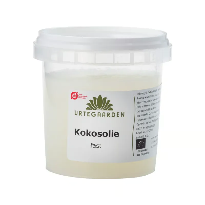 Urtegaarden Fast Kokosolie Ø (100 g)