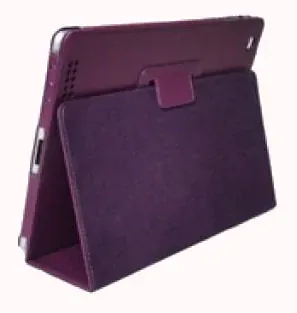 Lædertaske /-holder til iPad Air 2 & iPad Pro 9,7”. Lilla.