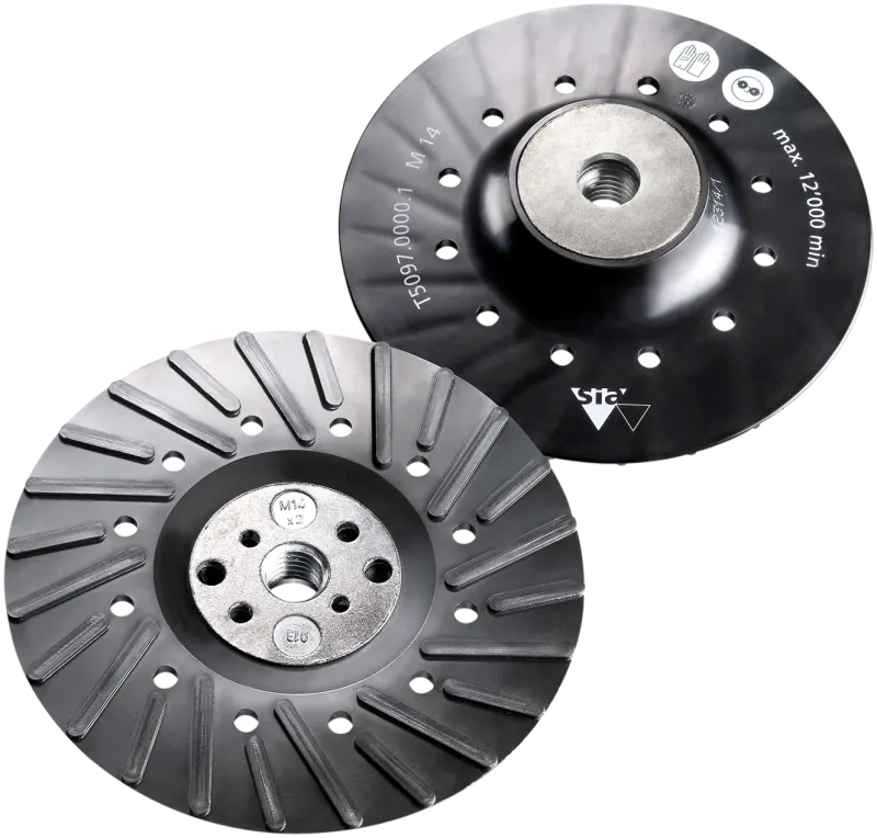 Bagskive t/fiberrondel 125×5/8" turbo