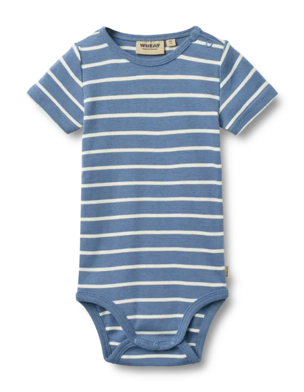 Edvald Kortærmet Body - Blue Stripe - 56