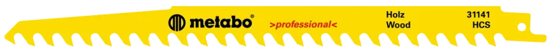 Bajonetsavkl. til træ 240mm HCS 3tpi Prof pk/5