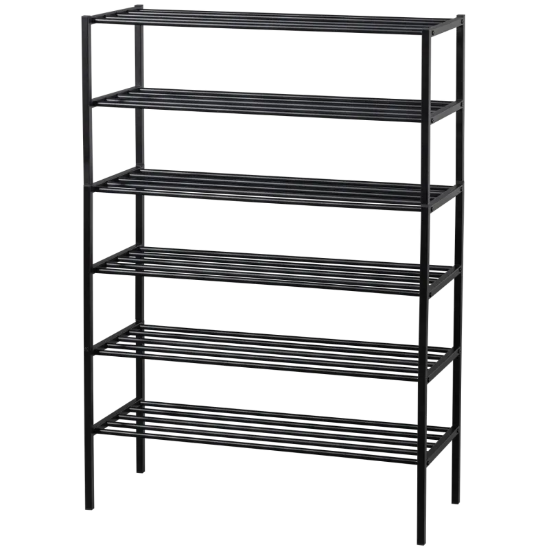 WOOOD Ferro skohylde - sort jern (sæt med 3 stabelbare stativer)