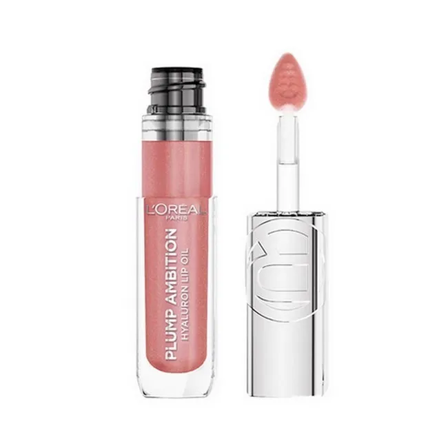 Loreal - Plump Ambition Hyaluron  Lip Oil 650 Nude Macaron