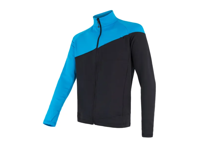 Sensor Tecnostretch FZ Jacket - Fleecejakke - Herre - Blå/Sort - Str.
