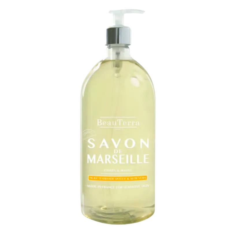 Beau Terra Marselle Liquid Soap Ultra Rich Sweet Almon Oil 300 ml