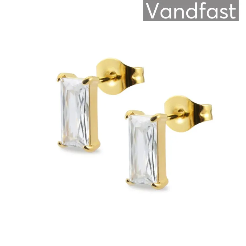 ANNEBRAUNER Empress 4x8mm Øreringe 18K Guldbelagt
