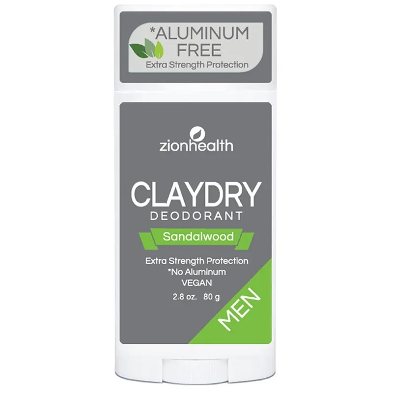 Zionhealth - Bio Claydry deodorant - Sandalwood 80g.