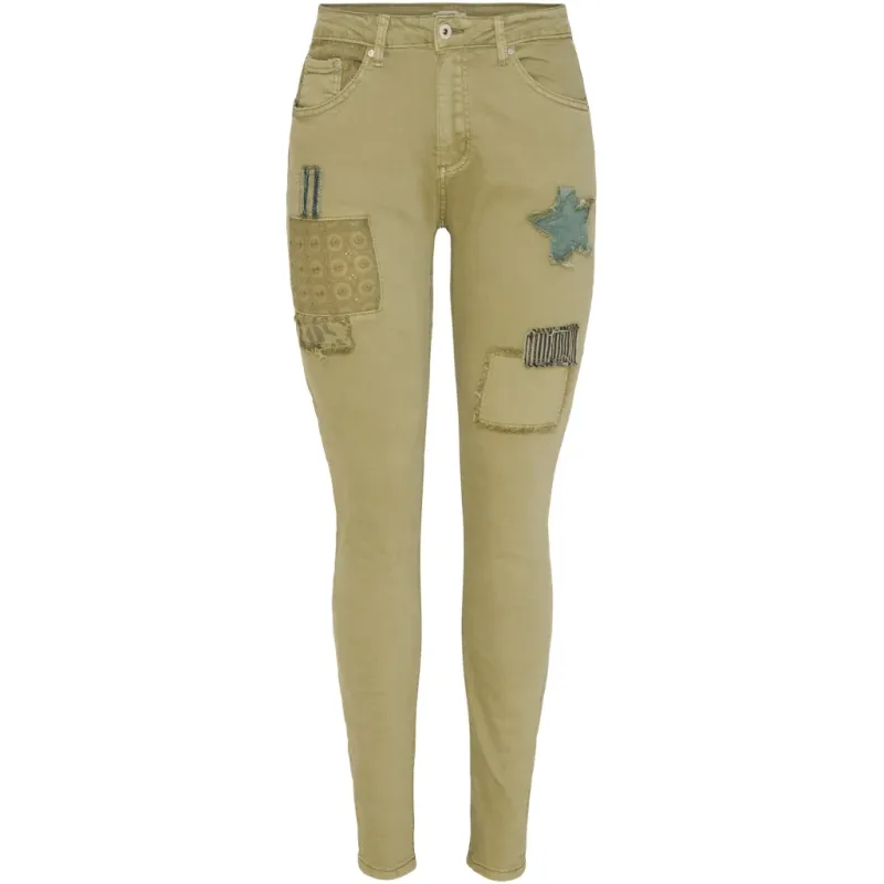 Place Du Jour Dame Jeans 98125 - Kaki