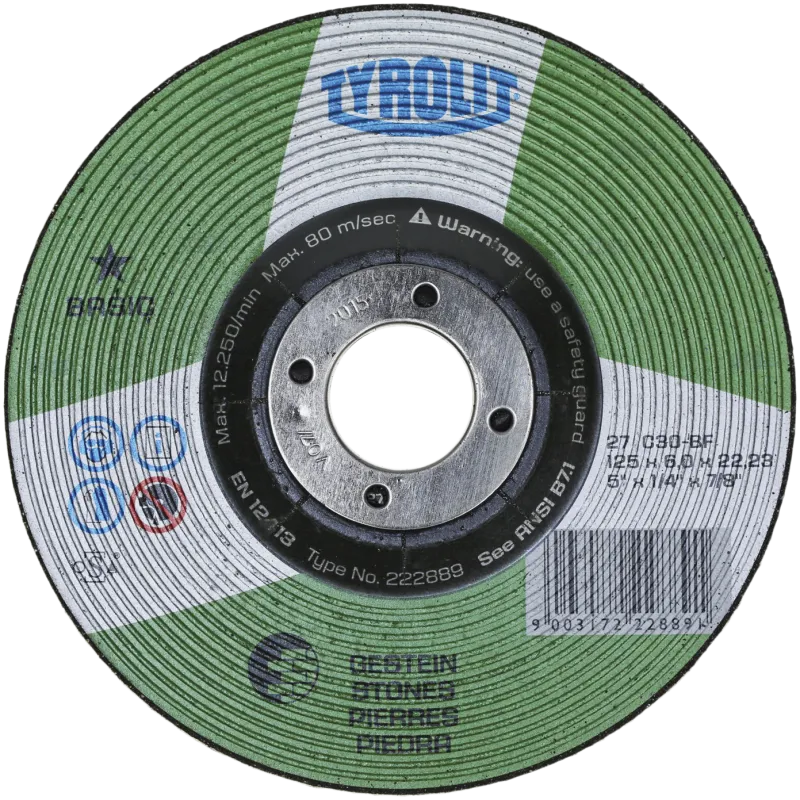 Skrubskive Basic 27C ø178×6 C30S-BF