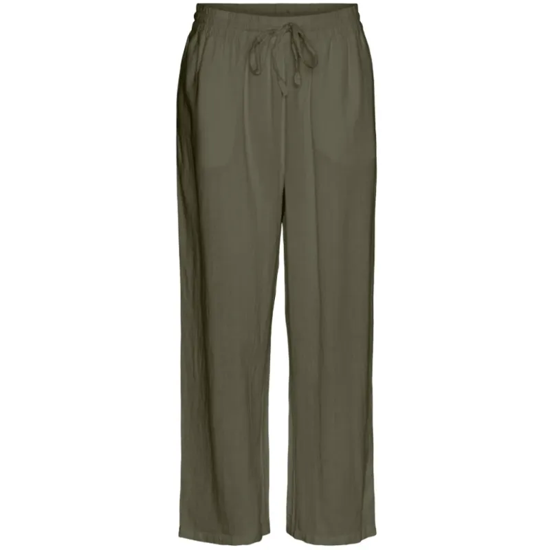 VERO MODA dame bukser VMLINN - kalamata melange