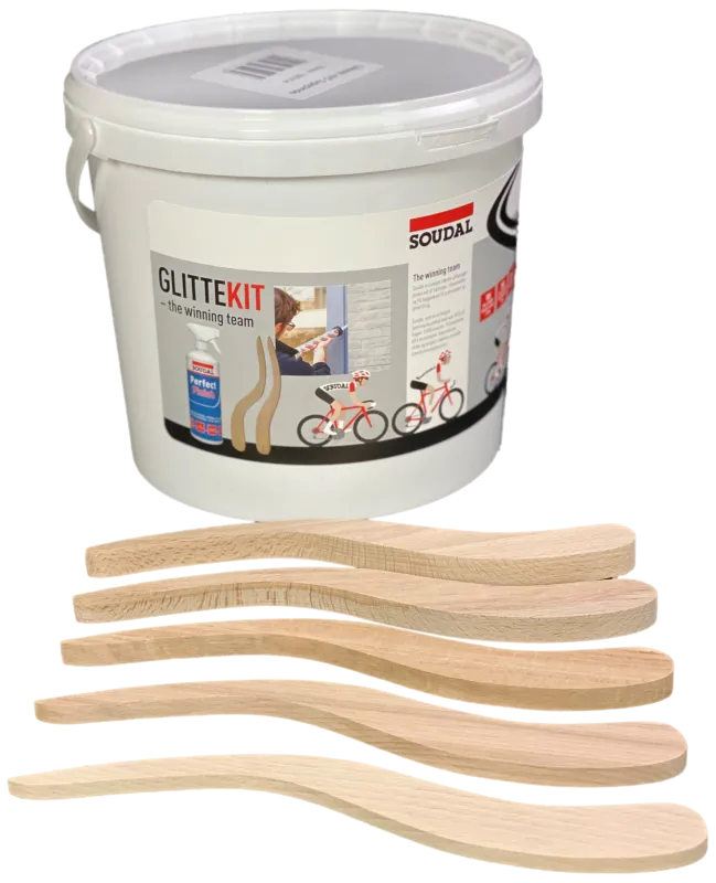 Glittekit, 5ltr spand + 5 fugepinde 6-8-10-12-15mm