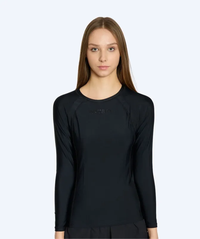 Watery UV-trøje til kvinder - Remington Langærmet Rashguard - Sort - UV badetøj