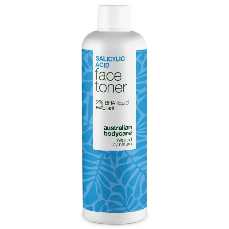 Salicylsyre-toner mod urenheder og store porer â Salicylsyre peeling fjerner hudorme, mindsker porer og udjævner huden. Bruges dagligt for en klar og ren hud.