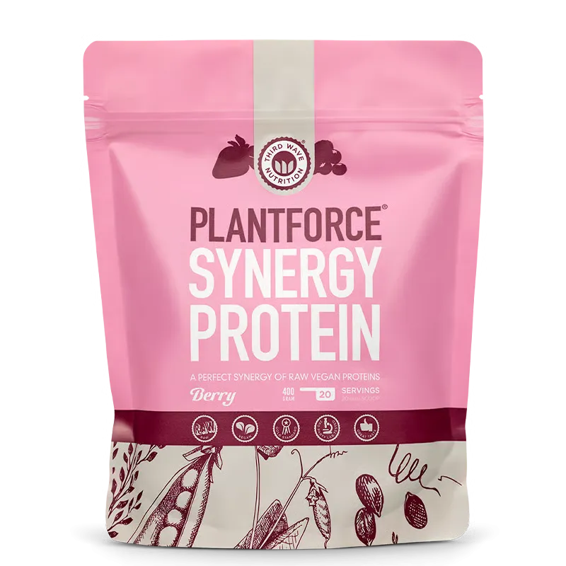 Plantforce Synergy Protein Bær (400 g)
