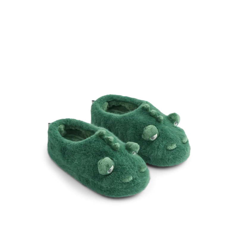 Liewood Aviaja Crocodile Slippers - Garden green - 20/21