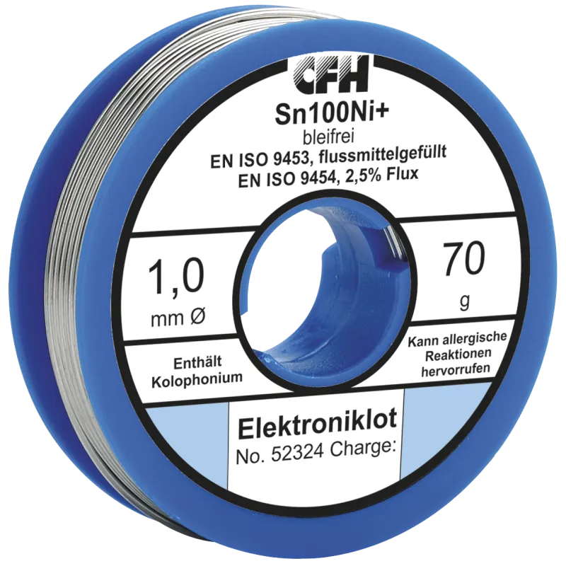 Loddetin CFH elektronik blyfrit 1,0 mm 70 g EL324