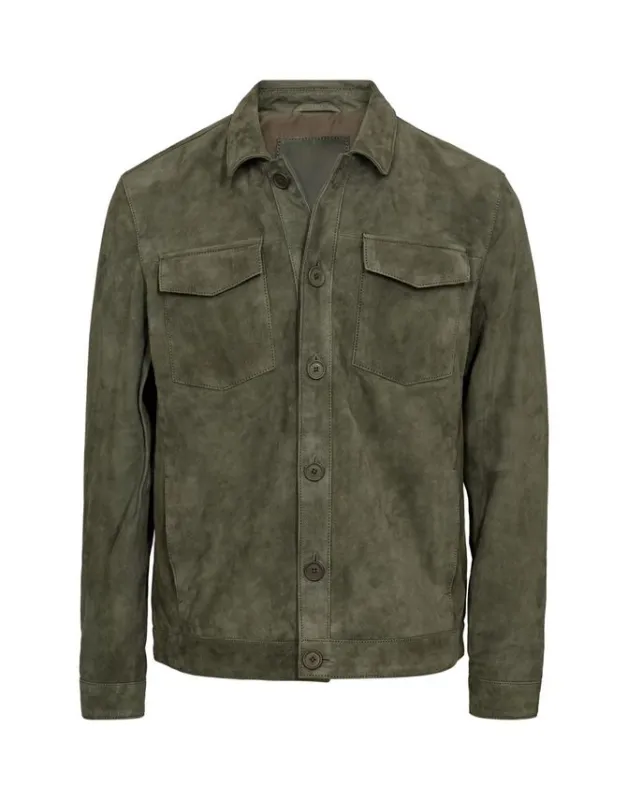 Suede overshirt