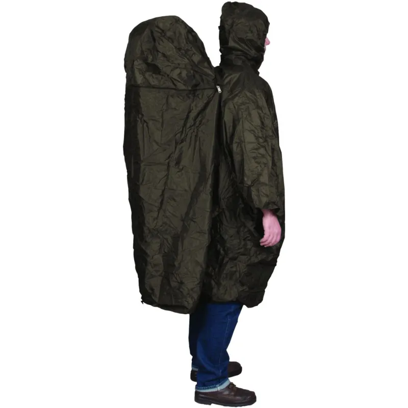 TravelSafe Regnslag med Rygsækforlængelse, L/XL, olivengrøn