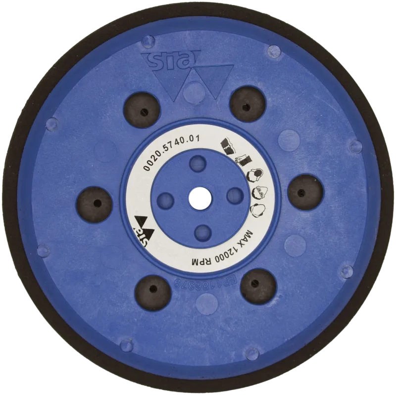 Bagskive t/velcrorondel blød ø150×18 H103 5/16-M8
