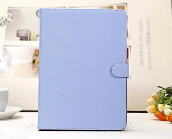 Lækkert læder cover til iPad Air, iPad (2017) & (2018). Blå.