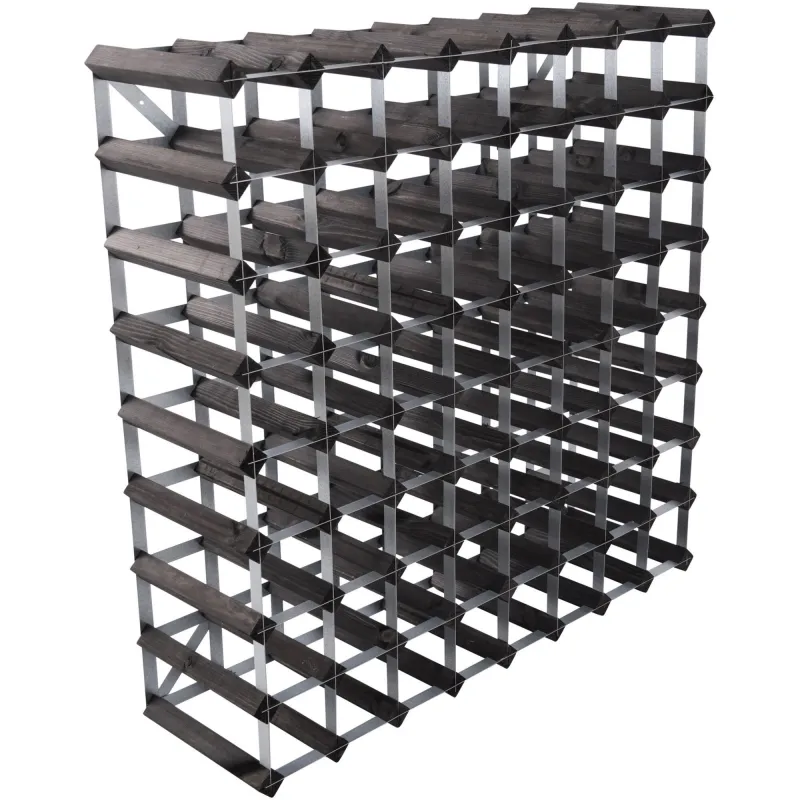 Traditional wine rack Vinstativ Black Ash 72 Flasker
