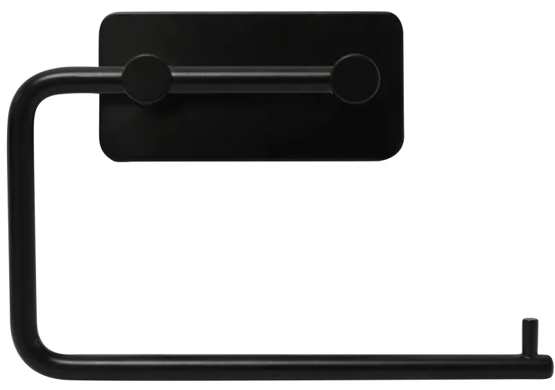 HOME It® selvklæbende toiletpapirholder 15,5 x 10,5 x 3 cm matsort