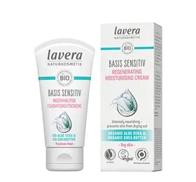 Lavera Regenerating Moisturising Day Cream Basis Sensitiv &bull; 50 ml.  X UDLØB 08/25