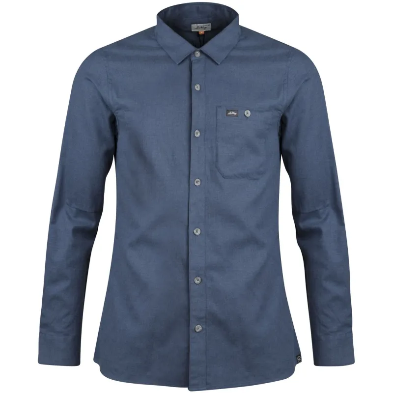 Lundhags Ekren Solid Ms LS Shirt, skjorte, herre, blå