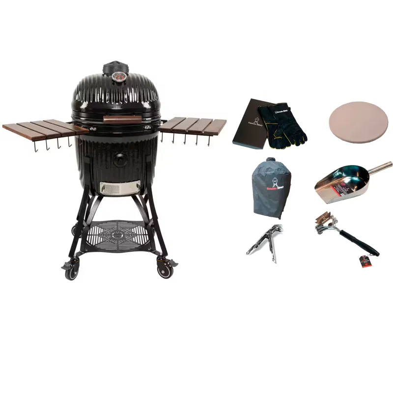 Kamado sumo Icon kamadogrill large med tilbehørspakke, sort