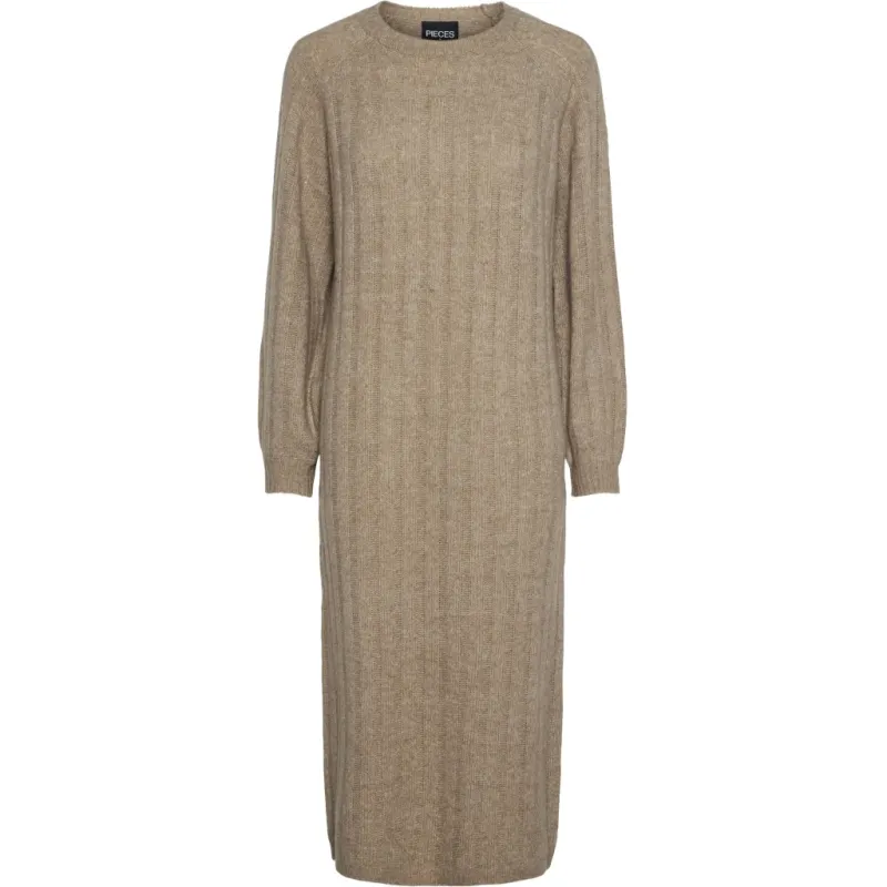 PIECES dame kjole PCMAGGY - Taupe Gray