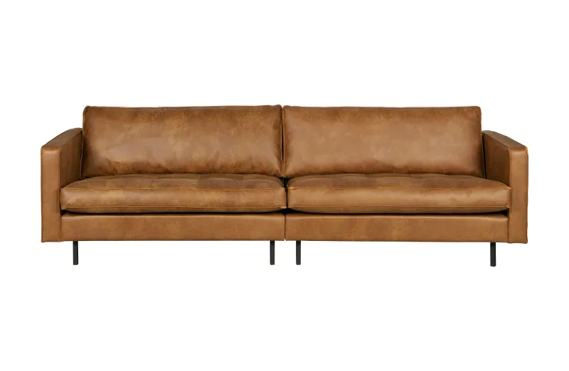 WOOOD Rodeo 3 pers. sofa - cognac stof